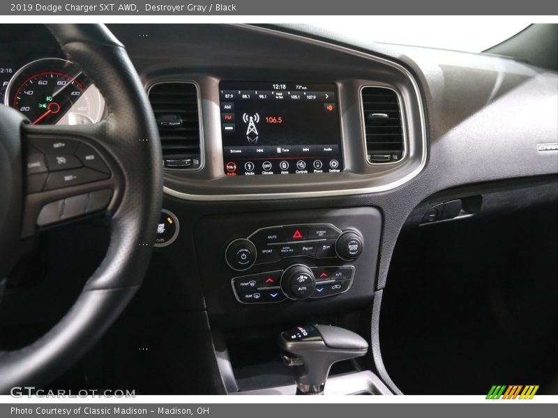 Destroyer Gray / Black 2019 Dodge Charger SXT AWD