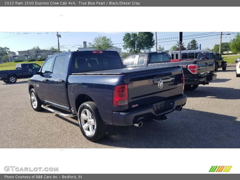 True Blue Pearl / Black/Diesel Gray 2013 Ram 1500 Express Crew Cab 4x4