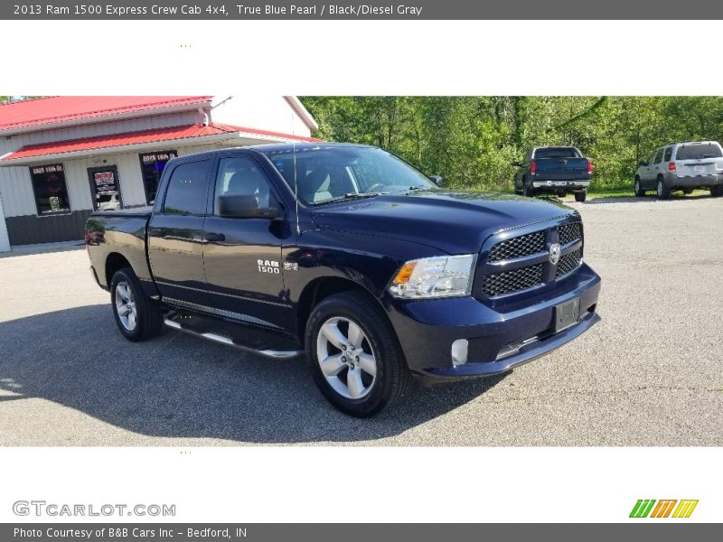 True Blue Pearl / Black/Diesel Gray 2013 Ram 1500 Express Crew Cab 4x4