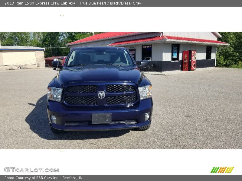 True Blue Pearl / Black/Diesel Gray 2013 Ram 1500 Express Crew Cab 4x4