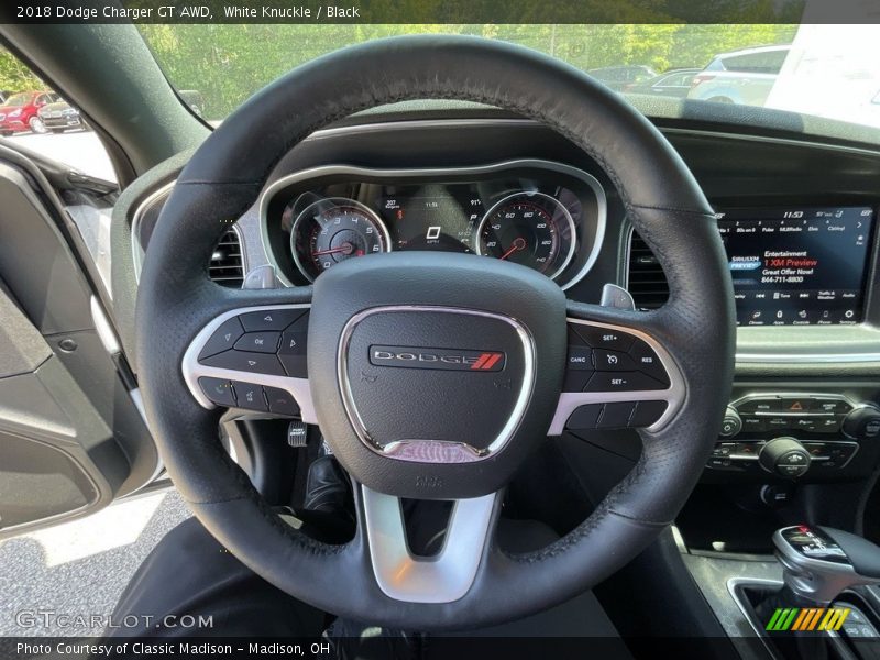 White Knuckle / Black 2018 Dodge Charger GT AWD