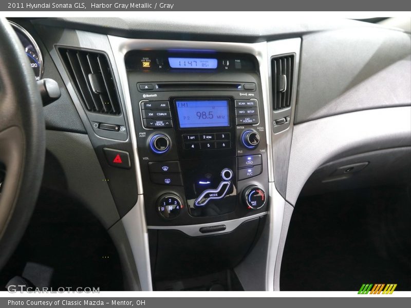 Harbor Gray Metallic / Gray 2011 Hyundai Sonata GLS