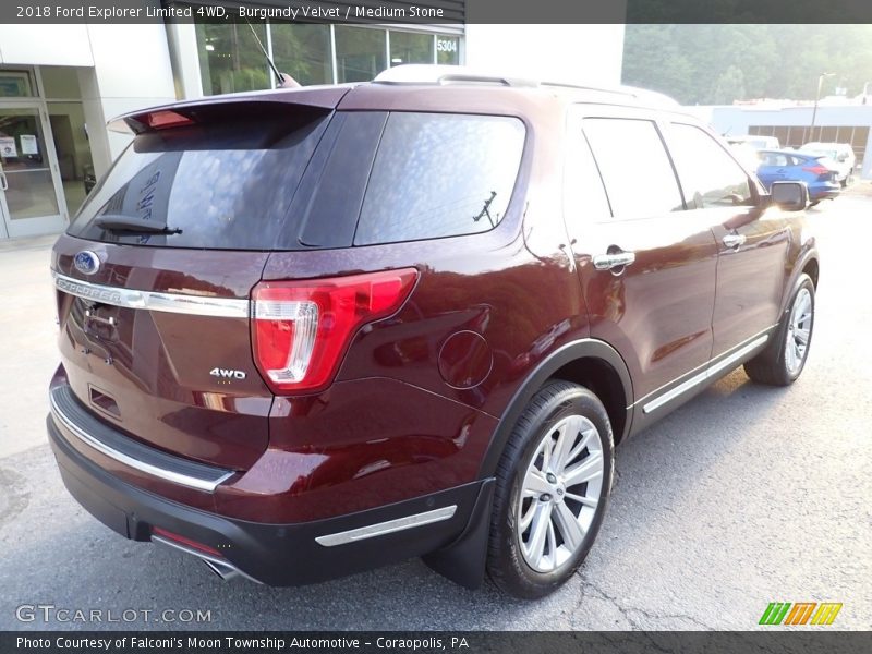 Burgundy Velvet / Medium Stone 2018 Ford Explorer Limited 4WD