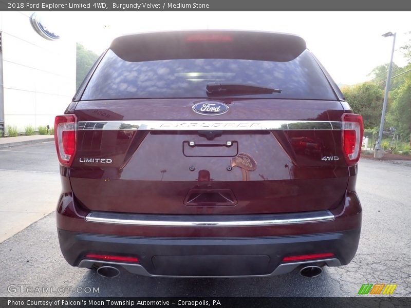Burgundy Velvet / Medium Stone 2018 Ford Explorer Limited 4WD