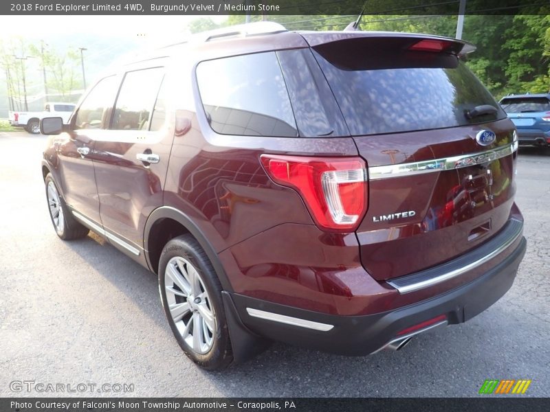 Burgundy Velvet / Medium Stone 2018 Ford Explorer Limited 4WD