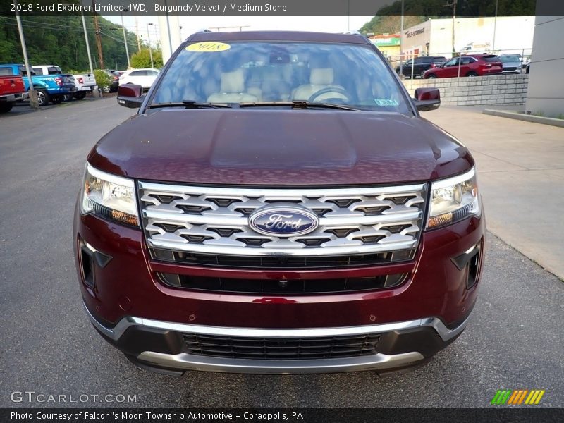 Burgundy Velvet / Medium Stone 2018 Ford Explorer Limited 4WD