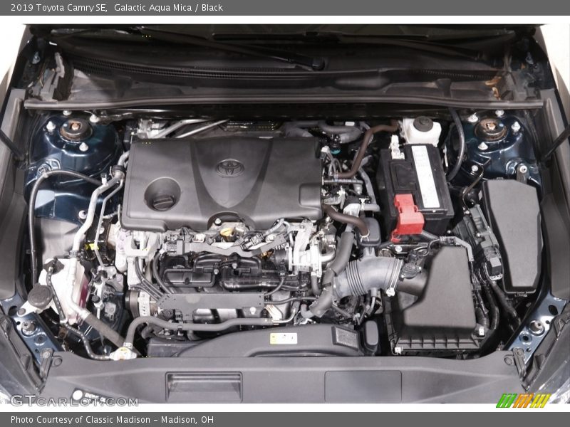 Galactic Aqua Mica / Black 2019 Toyota Camry SE
