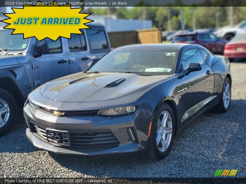 Nightfall Gray Metallic / Jet Black 2018 Chevrolet Camaro LT Coupe