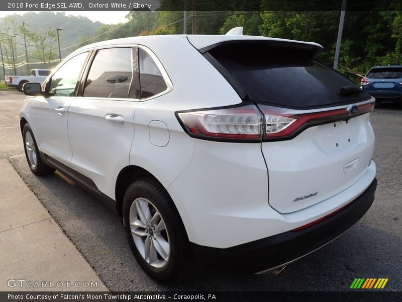 Oxford White / Ebony 2018 Ford Edge SEL AWD