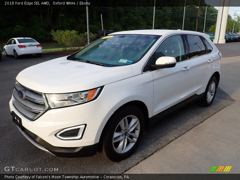 Oxford White / Ebony 2018 Ford Edge SEL AWD