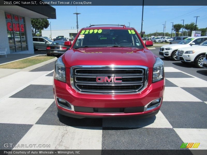 Crystal Red Tintcoat / Cocoa/Dune 2015 GMC Yukon SLT