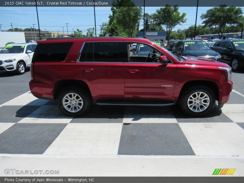 Crystal Red Tintcoat / Cocoa/Dune 2015 GMC Yukon SLT