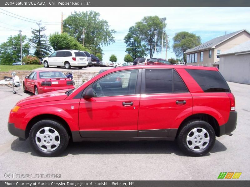 Chili Pepper Red / Tan 2004 Saturn VUE AWD