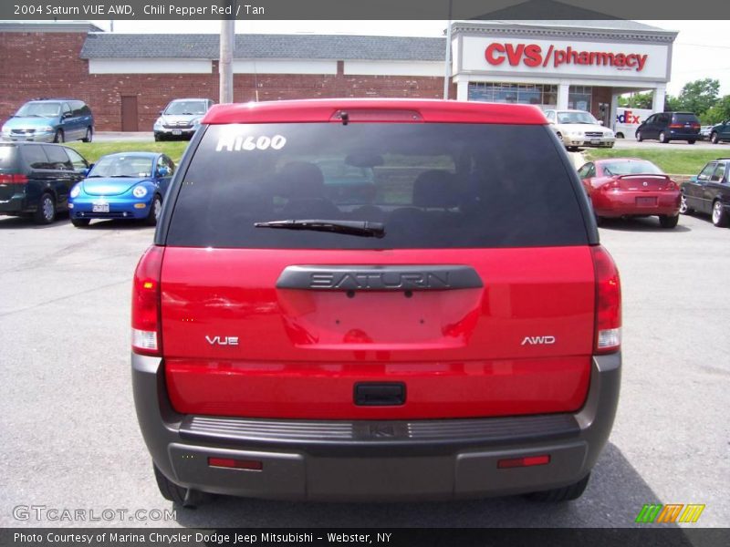 Chili Pepper Red / Tan 2004 Saturn VUE AWD