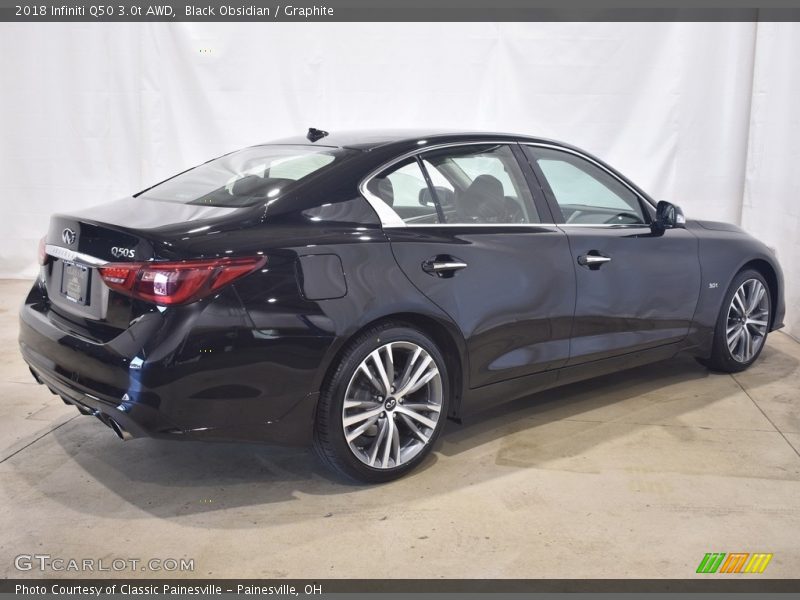 Black Obsidian / Graphite 2018 Infiniti Q50 3.0t AWD