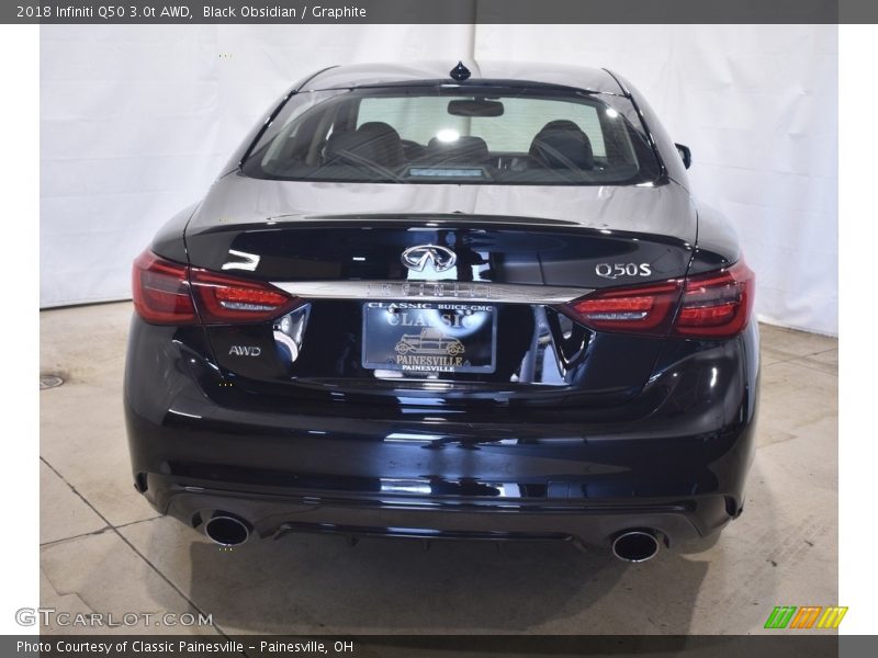 Black Obsidian / Graphite 2018 Infiniti Q50 3.0t AWD
