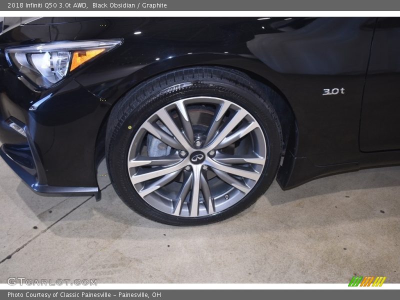Black Obsidian / Graphite 2018 Infiniti Q50 3.0t AWD