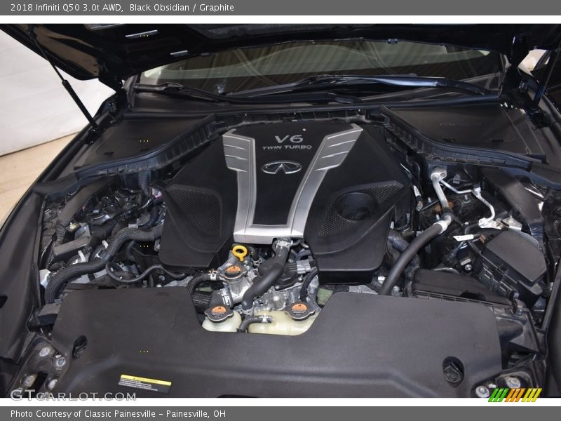 Black Obsidian / Graphite 2018 Infiniti Q50 3.0t AWD