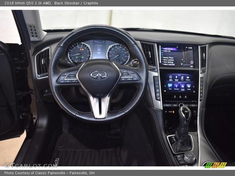 Black Obsidian / Graphite 2018 Infiniti Q50 3.0t AWD