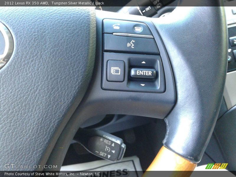 Tungsten Silver Metallic / Black 2012 Lexus RX 350 AWD