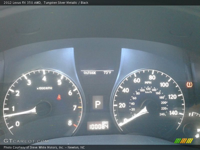 Tungsten Silver Metallic / Black 2012 Lexus RX 350 AWD