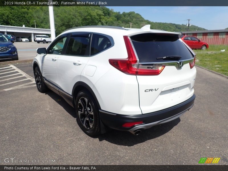 Platinum White Pearl / Black 2019 Honda CR-V Touring AWD