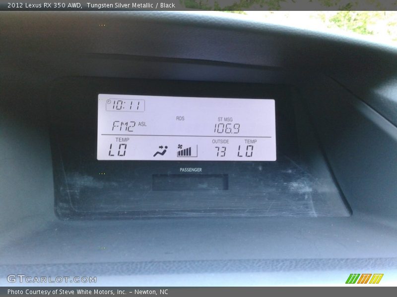Tungsten Silver Metallic / Black 2012 Lexus RX 350 AWD