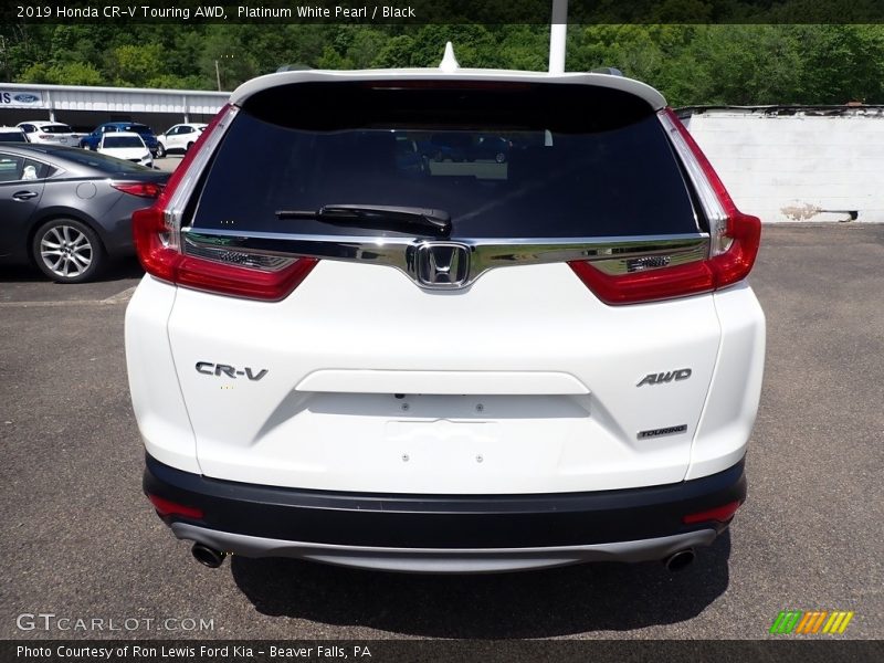 Platinum White Pearl / Black 2019 Honda CR-V Touring AWD