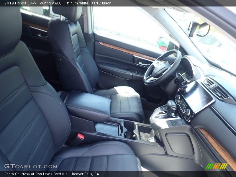 Platinum White Pearl / Black 2019 Honda CR-V Touring AWD