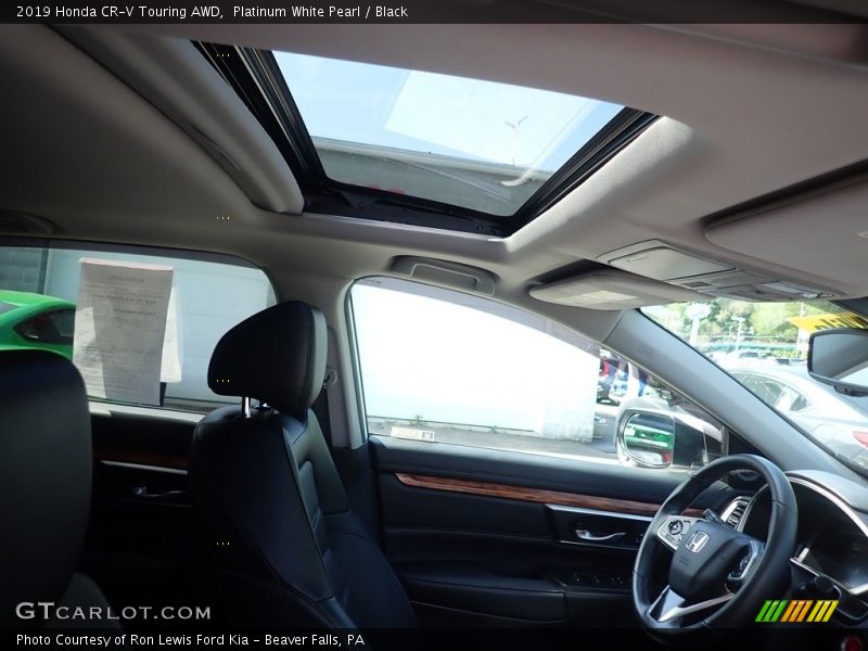 Platinum White Pearl / Black 2019 Honda CR-V Touring AWD