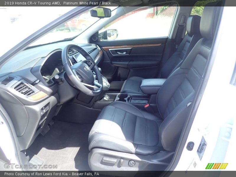 Platinum White Pearl / Black 2019 Honda CR-V Touring AWD