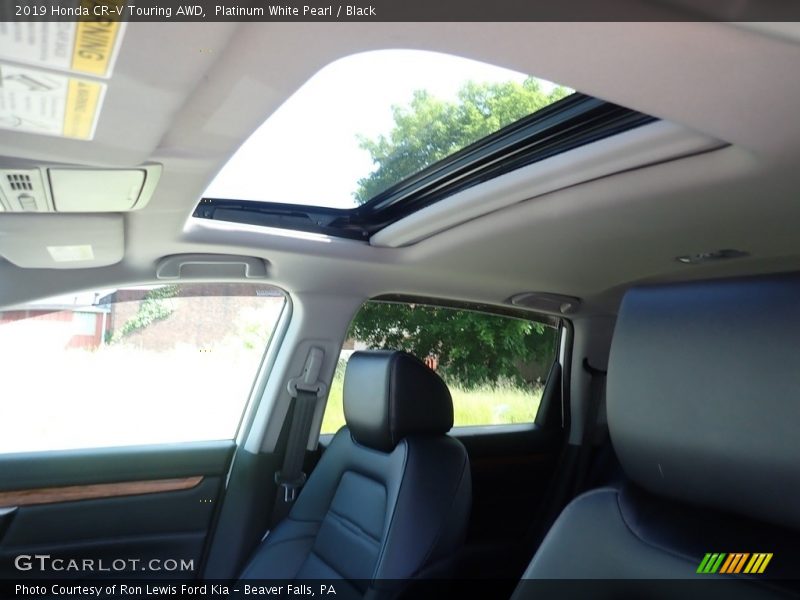 Platinum White Pearl / Black 2019 Honda CR-V Touring AWD