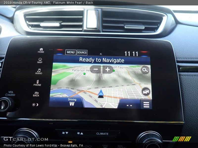 Platinum White Pearl / Black 2019 Honda CR-V Touring AWD