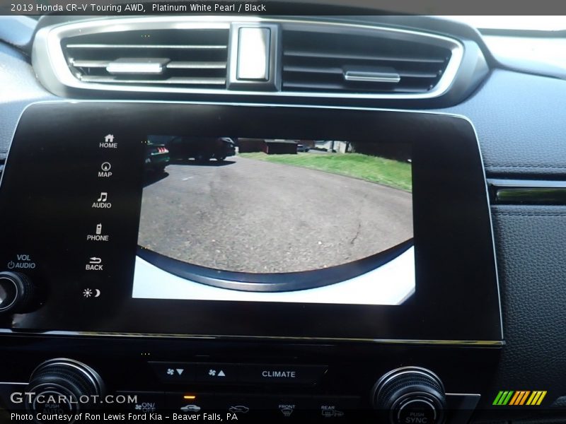 Platinum White Pearl / Black 2019 Honda CR-V Touring AWD