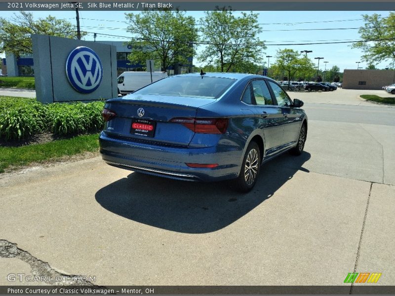 Silk Blue Metallic / Titan Black 2021 Volkswagen Jetta SE