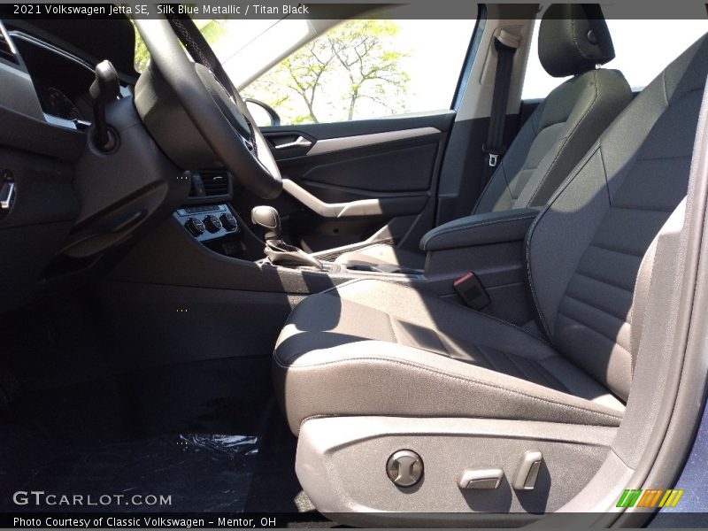 Silk Blue Metallic / Titan Black 2021 Volkswagen Jetta SE