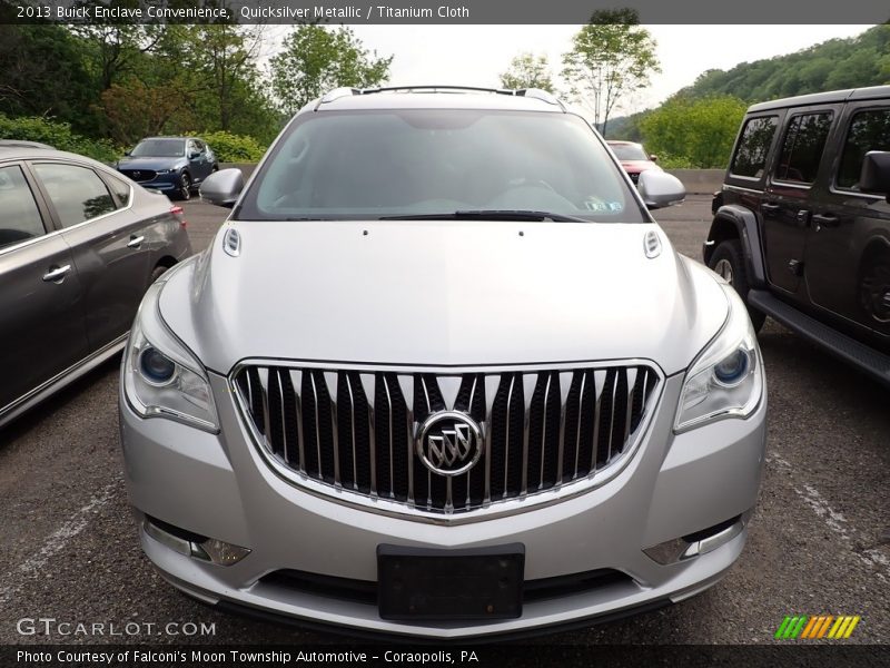 Quicksilver Metallic / Titanium Cloth 2013 Buick Enclave Convenience