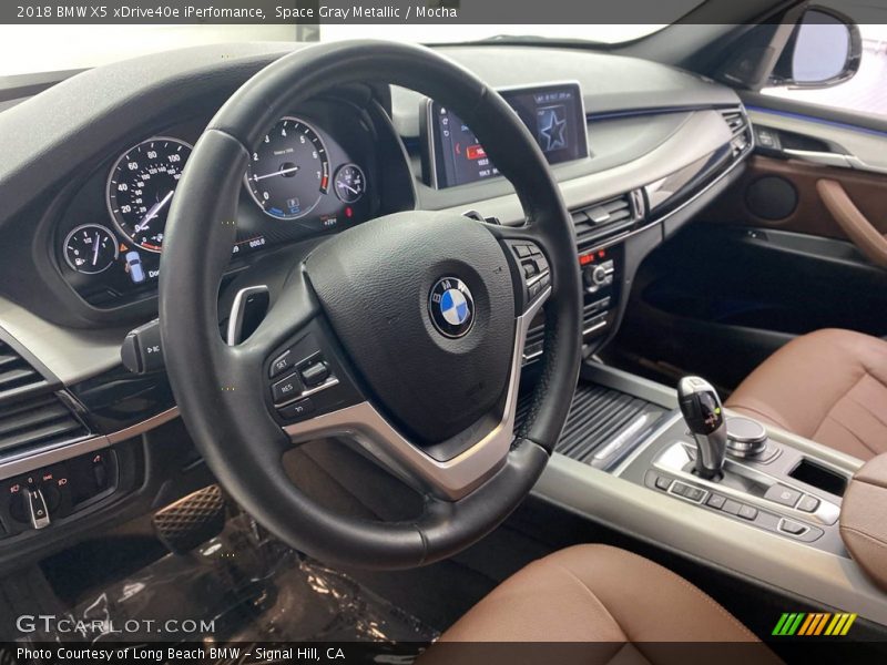 Space Gray Metallic / Mocha 2018 BMW X5 xDrive40e iPerfomance