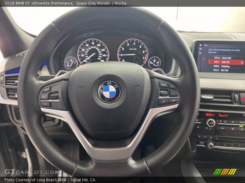 Space Gray Metallic / Mocha 2018 BMW X5 xDrive40e iPerfomance