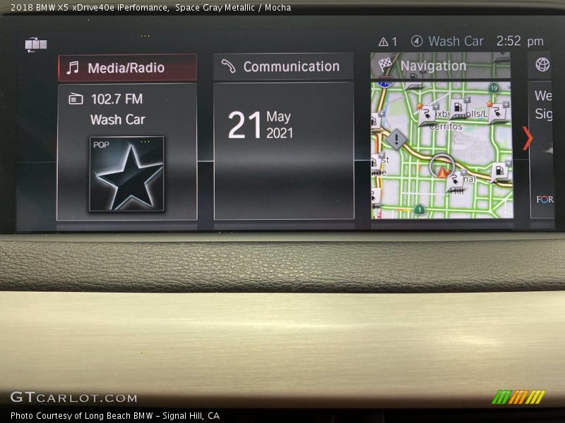 Space Gray Metallic / Mocha 2018 BMW X5 xDrive40e iPerfomance