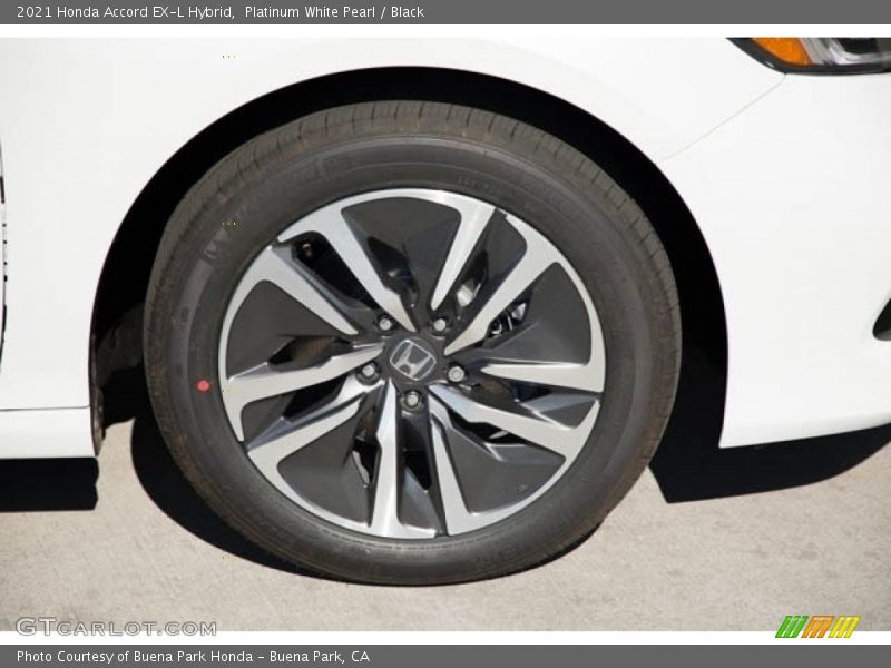 Platinum White Pearl / Black 2021 Honda Accord EX-L Hybrid