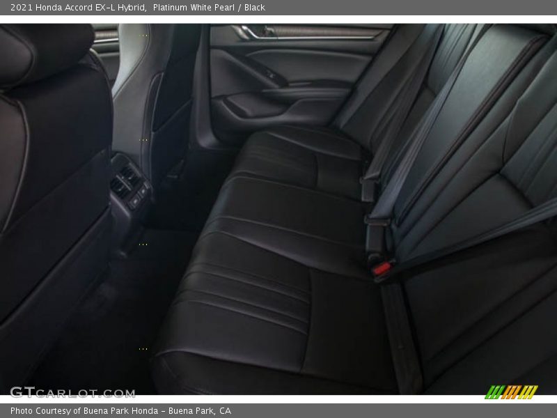 Platinum White Pearl / Black 2021 Honda Accord EX-L Hybrid