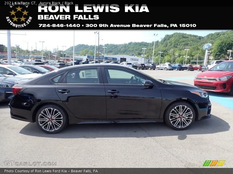 Aurora Black / Black 2021 Kia Forte GT