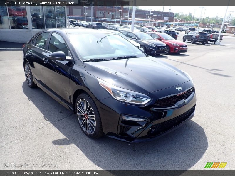 Aurora Black / Black 2021 Kia Forte GT