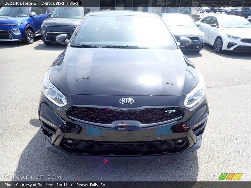 Aurora Black / Black 2021 Kia Forte GT