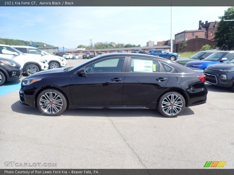 Aurora Black / Black 2021 Kia Forte GT