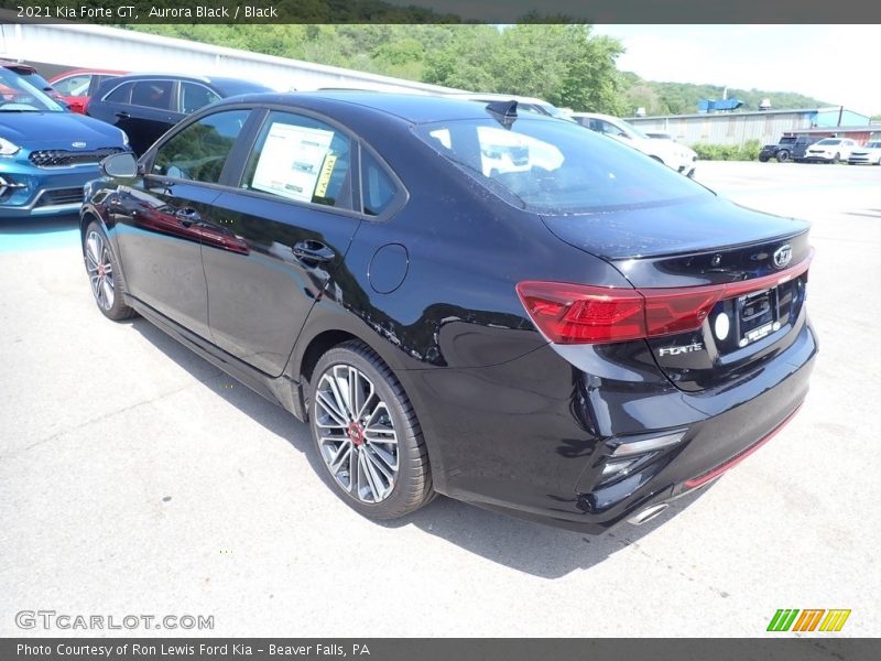 Aurora Black / Black 2021 Kia Forte GT