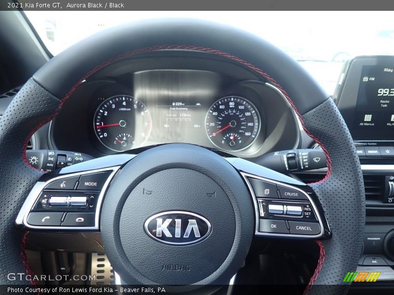 Aurora Black / Black 2021 Kia Forte GT
