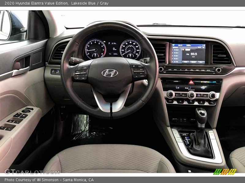 Dashboard of 2020 Elantra Value Edition