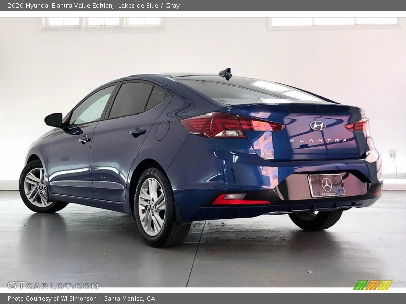 Lakeside Blue / Gray 2020 Hyundai Elantra Value Edition